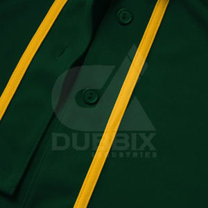 Maillot de baseball vert foncé personnalisé pour femme, uniforme d'équipe boutonné, chemise de sport respirante en polyester, fournisseur OEM en gros - Product Image 2