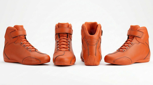 Chaussures de moto haute protection antidérapantes respirantes en cuir, bottes de motard légères, chaussures de sécurité pour la course sur route, pour hommes - Product Image 4