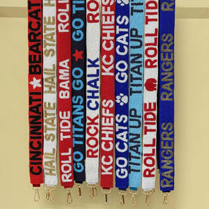 Beaded Purse <b>Strap</b> <b>Handbag</b> Accessory Shoulder Bags Belts Crossbody <b>Replacement</b> <b>Strap</b> Game Day Seed Bead Handle Sport Part - Product Image 1