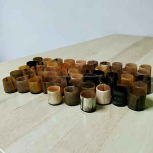 Portavelas de cuerno de buey auténtico de primera calidad, hecho a mano, artículo de decoración de lujo para el hogar a precio económico. - Product Image 5