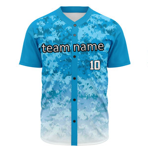 Camiseta de béisbol de alta calidad con sublimación digital personalizada, diseño personalizado, talla grande. - Product Image 3