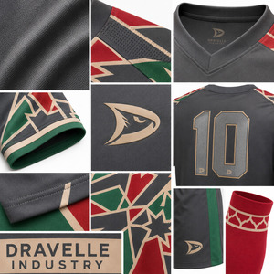 Tenues de football en polyester : Maillot et short de football personnalisés sublimés à col en V, faible MOQ |   Usine OEM antimicrobienne - Product Image 6