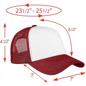 หมวกแก๊ปทรงทรัคเกอร์แบบ unisex ปรับขนาดได้ 5 หรือ 6 แผง ราคาโรงงาน MOQ ต่ำ - Product Image 3