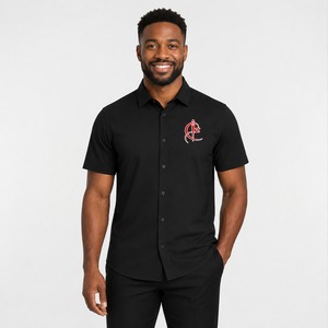 Premium Men <b>Half</b> Sleeve Dress <b>Shirt</b> Business Casual Men <b>Half</b> Sleeve Dress <b>Shirt</b> Built With Lightweight Cotton Blend Fabric - Product Image 1