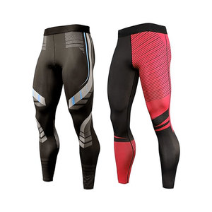 <b>Compression</b> Pants <b>Men</b> UV Blocking Running <b>Tights</b> 1 or 2 Pack Gym Yoga Leggings <b>for</b> Athletic Workout Pants - Product Image 4