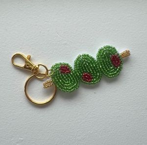 Llavero Bordado a Mano de Primera Calidad con Intrincado Trabajo de Hilo y Cuentas Decorativas - Product Image 2
