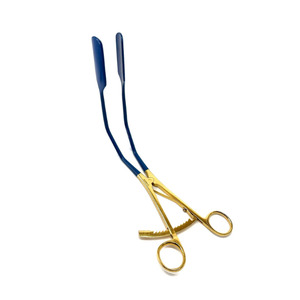 High Quality Stainless Steel Lateral Wall Retractor Blade 1" X 2" Blue Gold Coated Gynecology Surgical <b>Instruments</b> CE - Product Image 1