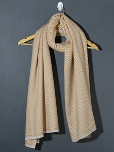 Indian Winter Woolen <b>Shawl</b> Handmade Unisex Zig Zag Design Neck <b>Wrap</b> Hand Woven Stole - Product Image 4