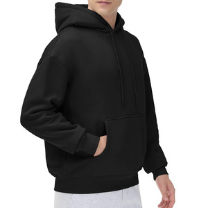 Sudadera con puños elásticos para hombre, ropa urbana básica, mezcla de algodón, peso pesado, 100% algodón, sudadera de alta calidad para hombre - Product Image 5