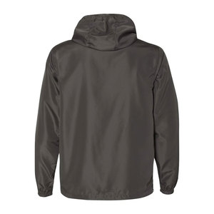 Chaqueta Cortavientos para Hombre, Color Sólido, Informal, para Primavera, Chaqueta de Poliéster, Corte Regular, Impermeable, con Capucha - Product Image 3