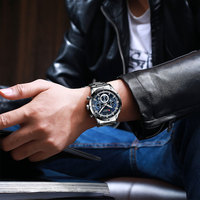 Jam Tangan Pria Mewah Curren 8355 Quartz Movement Tali Baja Tahan Karat Kronograf Bercahaya Tahan Air Tanggal Bisnis