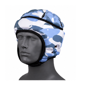 Casque de boxe camouflage bleu en EVA avec fermeture auto-agrippante pour adultes, unisexe, usage sportif, casque de rugby - Product Image 3