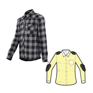 Lightweight Construction <b>Padded</b> Kevlar <b>Shirt</b> Featuring Reinforced Back And Shoulder Panels Comfortable Protective Padding - Product Image 5
