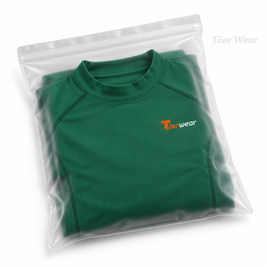 Maglietta a compressione <span class=keywords><strong>verde</strong></span> da uomo Tiier Wear, a maniche corte, slim fit, traspirante, t-shirt sportiva all'ingrosso in vendita - Product Image 6