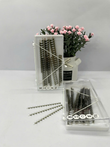 Extensions de cils coréens PBT Ultra Rapides, bouquets préformés 3D 4D 5D, éventail fermé, 0.05 0.07, effet mouillé doux, plateau mixte - Product Image 4