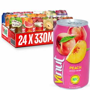 น้ำพีช 330 มล. (11.1 ออนซ์) ไม่มีน้ำตาล รับผลิตแบบ OEM ODM แบรนด์ส่วนตัว ผู้ผลิตเครื่องดื่ม ผู้ค้าส่ง มีตัวอย่างฟรี - Product Image 1