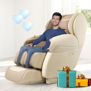 Fauteuil de massage Shiatsu moderne de luxe en cuir PU avec fonction musicale, chaleur intégrée, zéro gravité, pour le cou, le dos et les jambes - Grande Vente - Product Image 2