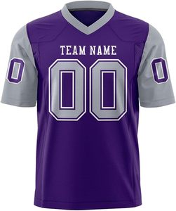 Wholesale American Football Jersey Polyester <b>Mesh</b> Custom Sublimation OEM Private Label Custom Color Supplier Quick Dry - Product Image 2