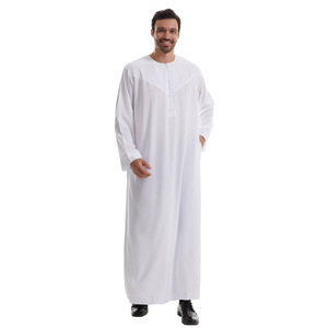 Vente en gros de thobes pour hommes, fabrication sur mesure de jubbas islamiques, OEM, ODM, marque privée, fabricant de robes musulmanes pour hommes. - Product Image 2