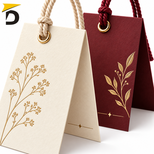 Etiquetas colgantes personalizadas premium con papel duradero, impresión nítida y diseño elegante para ropa, prendas de vestir y embalaje minorista. - Product Image 2