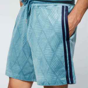Nouveau design, couleurs et logo personnalisés, shorts en velours pour homme, décontractés, respirants et à séchage rapide. - Product Image 2
