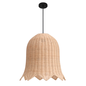 Lámpara Colgante de Mimbre Tejida a Mano, Linterna Grande de Mimbre, Bambú y Ratán, para Hogar u Oficina - Product Image 6