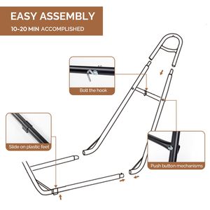 Supporto per amaca in ferro resistente di qualità alberghiera per un facile montaggio e adatto a tutte le amache - Product Image 5