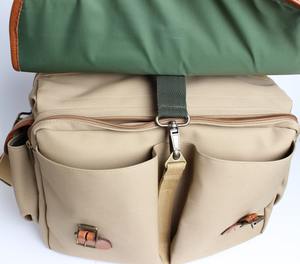 Sac à appareil photo en toile de cuir robuste, imperméable, pour appareil photo reflex numérique, sac messager de voyage LCCB-0009 - Product Image 5