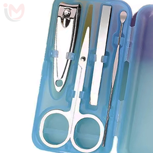 Stainless Steel Professional Classic Manicure Pedicure Set Gift Mini Size 4-in-1 Nail Clipper <b>Tool</b> <b>Case</b> 4pcs - Product Image 5