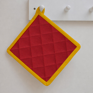 Porta ollas de algodón ecológico de color sólido al por mayor en India, apto para horno y lavavajillas, diseño moderno. - Product Image 1