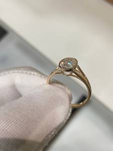 Handcrafted 2.2 CT Oval Moissanite <b>Ring</b> • <b>Split</b> Shank Dainty Wear Classic style Engagement <b>Ring</b> - Product Image 4