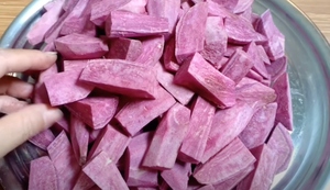 Raíz de Ñame Morado Congelada, Grado Alimenticio, Proceso IQF, Grado A, Exportación de Vietnam - Product Image 2