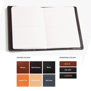 Personalized Goatskin Leather A5 Journal Refillable Notebook <b>Pen</b> Holder Handmade Business Style Lined Paper Custom Logo Gift - Product Image 5