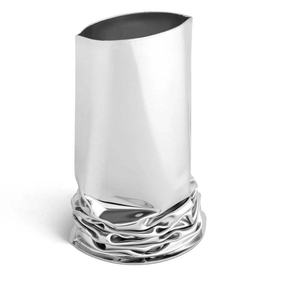 Florero Metálico de Aluminio y Latón Martillado para Bodas y Eventos, Florero Pequeño de Vidrio con Acabado Martillado - Product Image 4