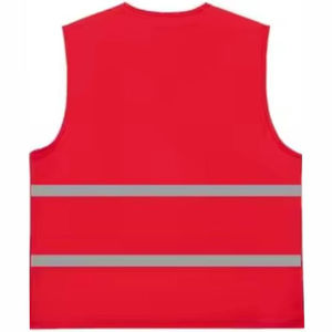 Nouveau Gilet de Sécurité Réfléchissant Haute Visibilité ANSI Classe 1 EN ISO 20471 Classe 2 Étanche avec LED Clignotante, Logo Personnalisé, en Maille Polyester et Fermeture Auto-agrippante - Product Image 6