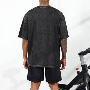 Camisetas de Algodón Lisas para Hombre, Estilo Vintage con Lavado Ácido, Camisetas Básicas de Streetwear, Holgadas, Unisex, Cómodas, de Manga Corta - Product Image 6