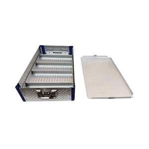 Autoclavable Manual Aluminum <b>Surgical</b> <b>Instrument</b> Sterilization Box Medical-Grade Container for Hospitals and Clinics - Product Image 1