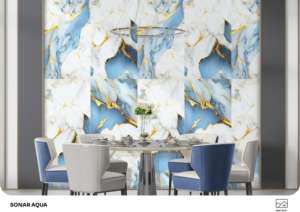 Dalle de porcelaine brillante et luxueuse 600x1200mm 60x120cm 24x48 pouces, surface architecturale pour intérieurs d'élite - Product Image 4