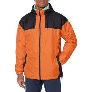 Veste coupe-vent légère et imperméable pour homme, à capuche, pour le sport en plein air, style décontracté, blocs de couleur, fine, résistante au vent, pour la randonnée - Product Image 3