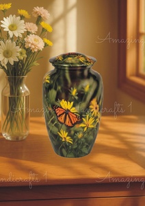 aluminium urn vase indoor planter look aluminium urn vase faux plant holder aluminium urn vase table styling piece aluminium - Product Image 3