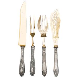 Ensemble de couverts en acier inoxydable plaqué titane violet, manche martelé, couteau, fourchette et cuillère, ensemble de couverts de luxe moderne - Product Image 4
