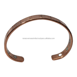 Brazalete Magnético de Cobre Puro Moderno, Brazalete Terapéutico para el Confort de las Articulaciones, Soporte para la Artritis, Talla Personalizada, Regalo de Aniversario - Product Image 6