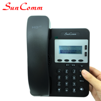 Téléphone IP SunComm, téléphone VoIP, téléphone de bureau SIP, 2 comptes SIP, système téléphonique professionnel, PoE Ethernet, interphone, voix HD