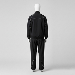 Conjunto de Dos Piezas Unisex para Adultos, Pantalones Deportivos Casuales con Capucha, Estilo Holgado, para Otoño, Transpirables, 100% Poliéster - Product Image 4