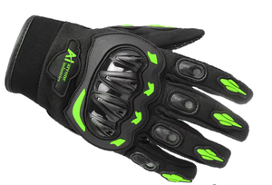 Guantes de moto de cuero genuino para hombres y mujeres | Guantes de motocicleta de carreras personalizados Equipo de seguridad para exteriores resistente - Product Image 6