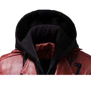 Heated Reversible Men's Winter Leather Jacket Waterproof Windproof Breathable Quick-Dry Multi Logo Front Wool <b>Liner</b> Casual - Product Image 6