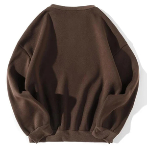Apparel Clothing Women's Plus Size Long Winter Washed Oversized Embroidery O <b>Neck</b> Sweatshirt Terry Fabric Breathable Soft - Product Image 4