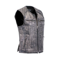 Gilet en cuir décontracté pour homme, style hiver, avec design léger, respirant et respectueux de l'environnement, personnalisable, vêtement d'extérieur de haute qualité