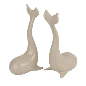 Juego de Figuras de Ballenas Impresas en Grabado y Chapadas en Oro de Aluminio, Decoración para el Hogar, Escultura de Animales, Decoración Artística - Product Image 5