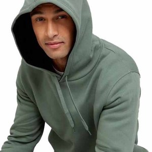 Sweat à capuche homme 100 % coton, le plus vendu, personnalisé, à manches longues, en polaire d'hiver avec broderie vieillie, multicolore - Product Image 3